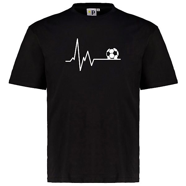 Pfundskerl T-Shirt mit Herzschlag-Print Farbe schwarz Größe: 4XL günstig online kaufen