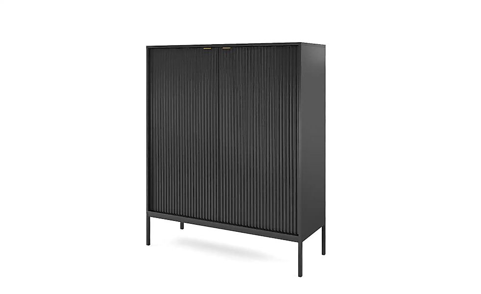 Selsey Highboard  Vellore ¦ schwarz ¦ Maße (cm): B: 104 H: 125 Kommoden & S günstig online kaufen