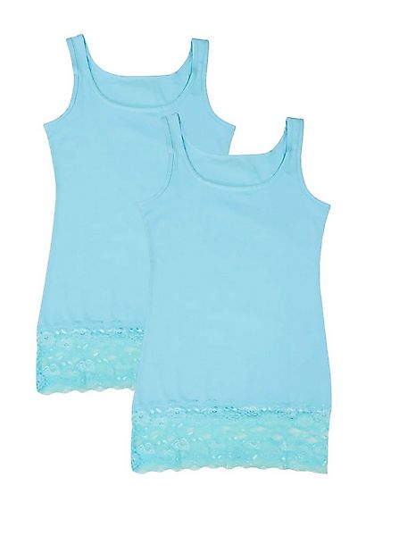 Toker Collection® Longtop Longtop mit elastischer Spitze, 2 Stück = 1 Preis günstig online kaufen