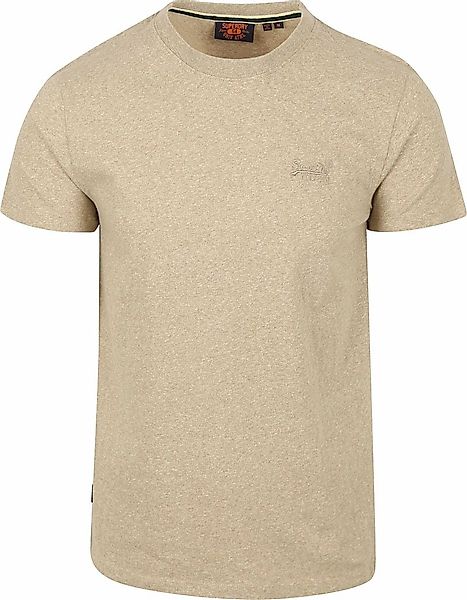Superdry Classic T Shirt Melange Beige - Größe XL günstig online kaufen