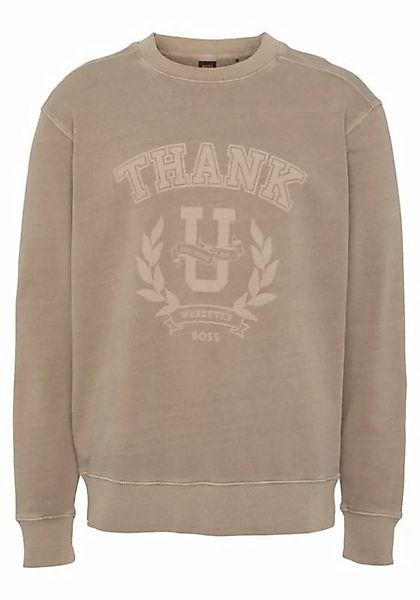 BOSS ORANGE Sweatshirt mit großem Logodruck günstig online kaufen