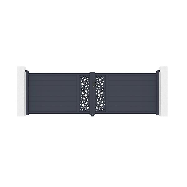 Casanoov Flügeltor 4M Sunny H 120Cm Aluminium & Ranger B150 Motorisierung günstig online kaufen