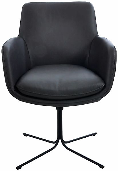 K+W Komfort & Wohnen Drehstuhl "Pego" () Leder CLOUD filigranem 4-Fuß-Geste günstig online kaufen