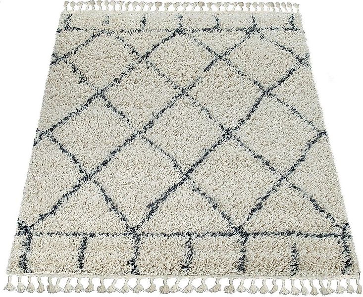 Paco Home Hochflor-Teppich Nador 755, rechteckig, Höhe: 54 mm, weicher Shag günstig online kaufen