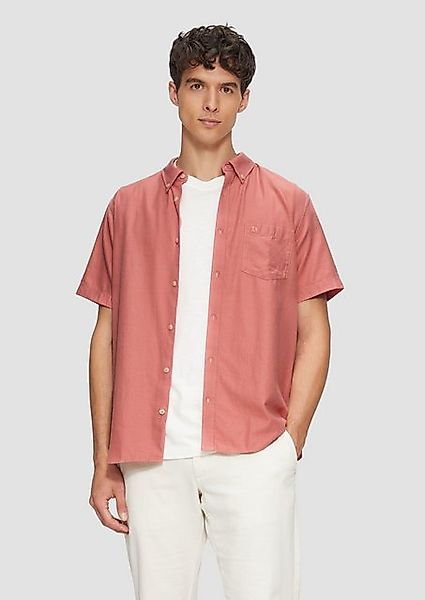 s.Oliver Kurzarmhemd Regular Fit: Kurzarm-Hemd aus Lyocellmix mit Button-Do günstig online kaufen
