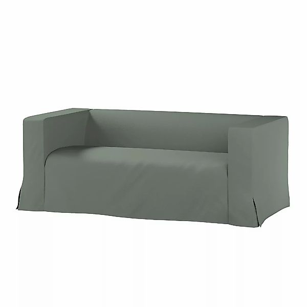 Bezug für Klippan 2-Sitzer Sofa, lang mit Kellerfalte, grün, Klippan 2-er, günstig online kaufen