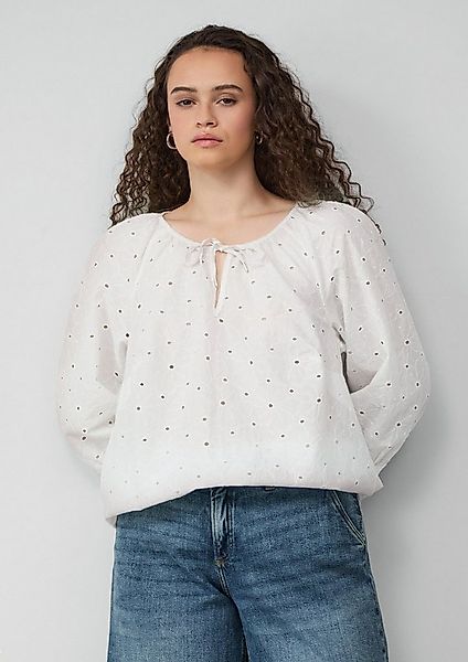 QS Kurzarmbluse Bluse Bluse mit Raffung günstig online kaufen