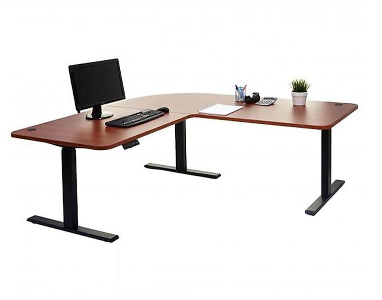 Mendler Eckschreibtisch D40, Computertisch elektrisch höhenverstellbar günstig online kaufen