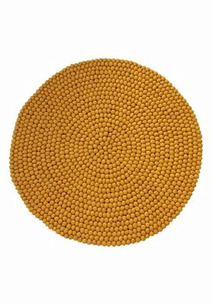 WOOLDOT Solid Teppiche gelb Gr. 90 günstig online kaufen