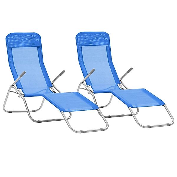 vidaXL Gartenliege Klappliegen 2 Stk. Textilene günstig online kaufen