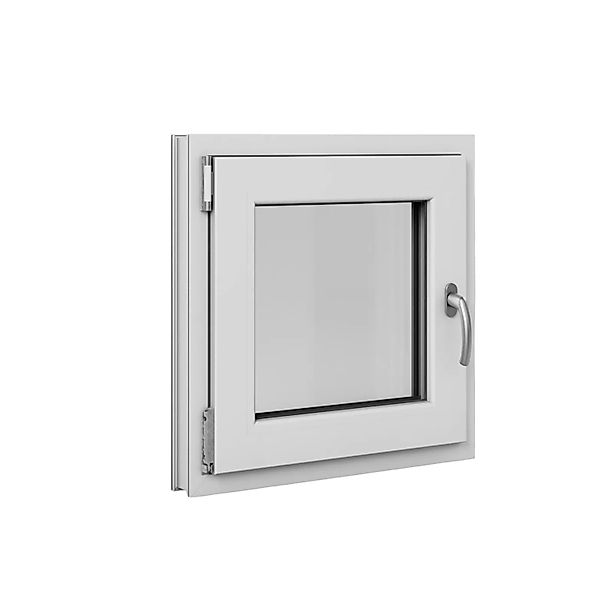 Roro Fenster Basic Kunststoff-Profil Weiß 60 cm x 60 cm DIN L günstig online kaufen