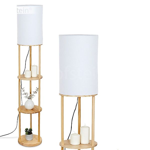 hofstein Stehlampe Stehlampe aus Holz/Stoff in günstig online kaufen