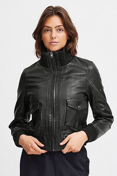 OXMO Lederjacke OXDenny Modische Echtlederjacke im Piloten-Stil günstig online kaufen