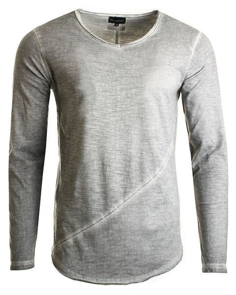 Früchtl Longsleeve mit tiefem V-Ausschnitt günstig online kaufen