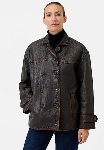 RICANO Lederjacke Oceane Lederjacke im Vintage-Look mit Reverskragen günstig online kaufen