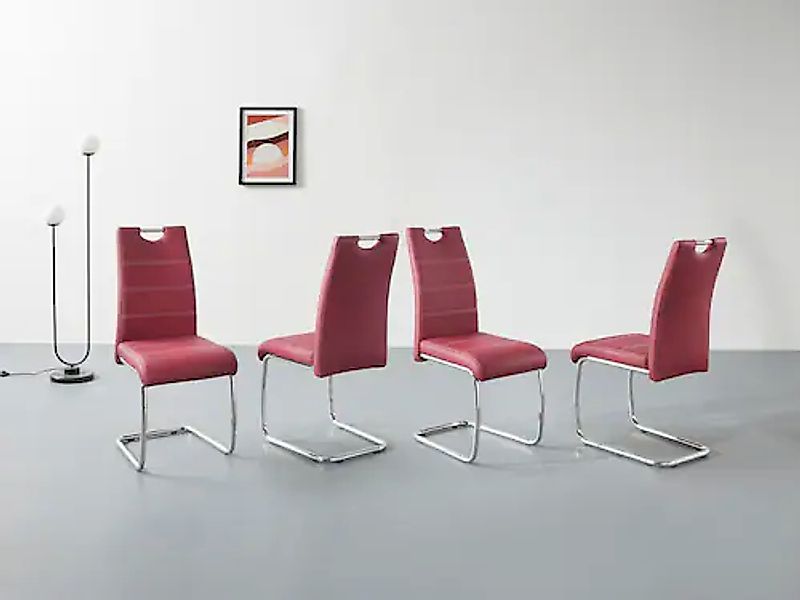 HELA Freischwinger »FLORA«, (Set), 4 St., Kunstleder, 1, 2 oder 4 Stück, Fr günstig online kaufen