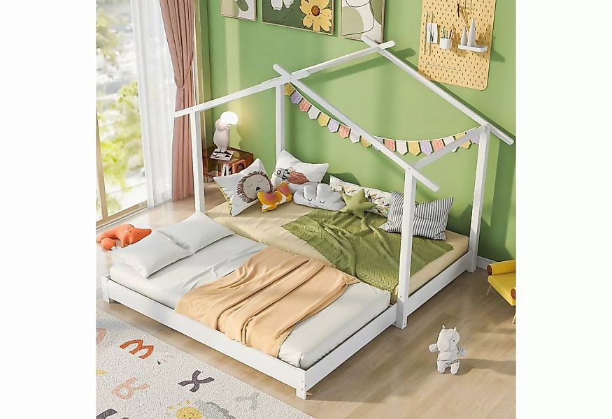 REDOM Kinderbett Hausbett (90 /180 x 190cm Holz Kinderbett für Jungen & Mäd günstig online kaufen