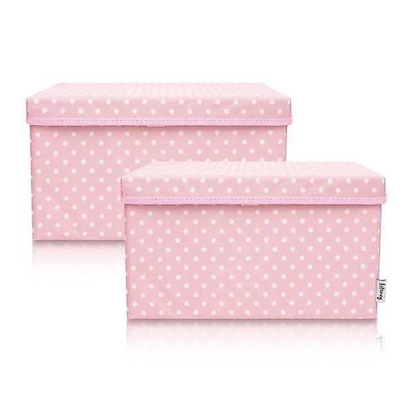 Lifeney Faltbox Aufbewahrungsbox Punkte, Rosa, groß, günstig online kaufen