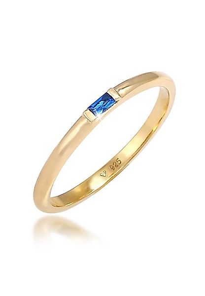 Elli Premium Fingerring Topas Geo Rechteck Verlobung Solitär 925 Silber, Re günstig online kaufen