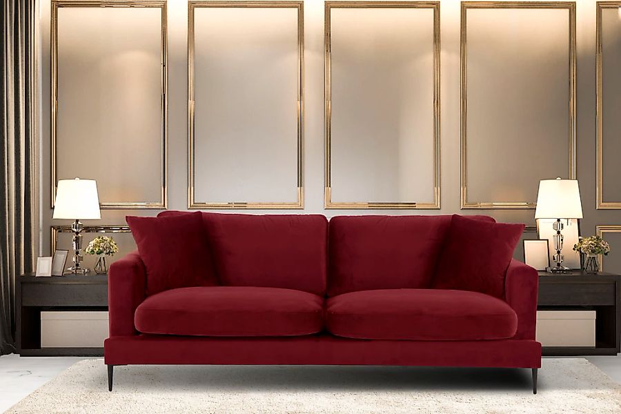 Home affaire 3-Sitzer "Cozy elegantes Designsofa, Maße B/T/H: 211/97/80 cm" günstig online kaufen