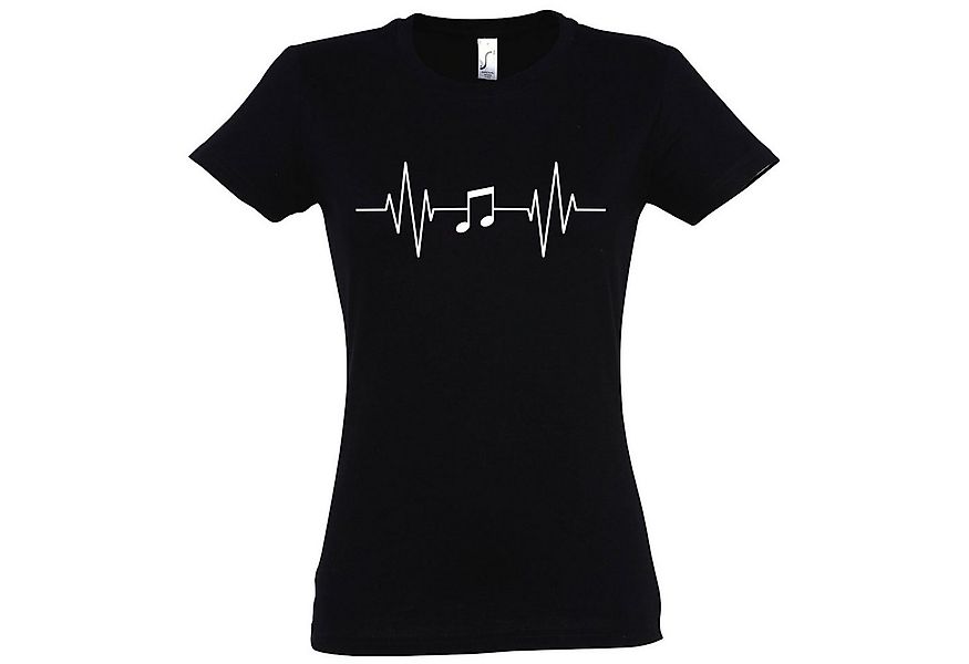 Youth Designz T-Shirt Heartbeat Musik Note Damen Shirt mit Music Frontprint günstig online kaufen