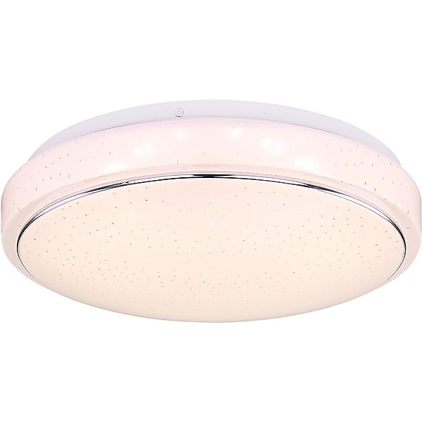Globo LED-Deckenleuchte Kalle Metall Weiß günstig online kaufen