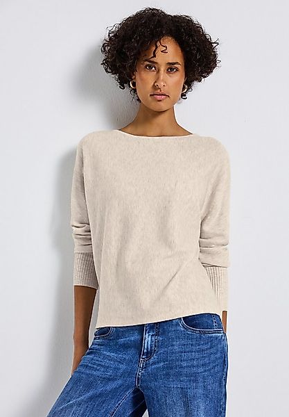 STREET ONE Strickpullover mit Rippbündchen günstig online kaufen