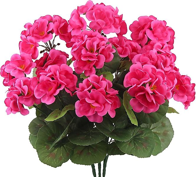 Kunstblumenstrauß 3 Bündel Blumen Geranie Blumen, günstig online kaufen