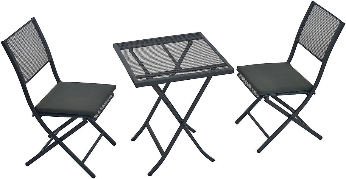 MERXX Garten-Essgruppe »»Samos«« Set, Inkl. Kissen, pulverbeschichtetes Sta günstig online kaufen