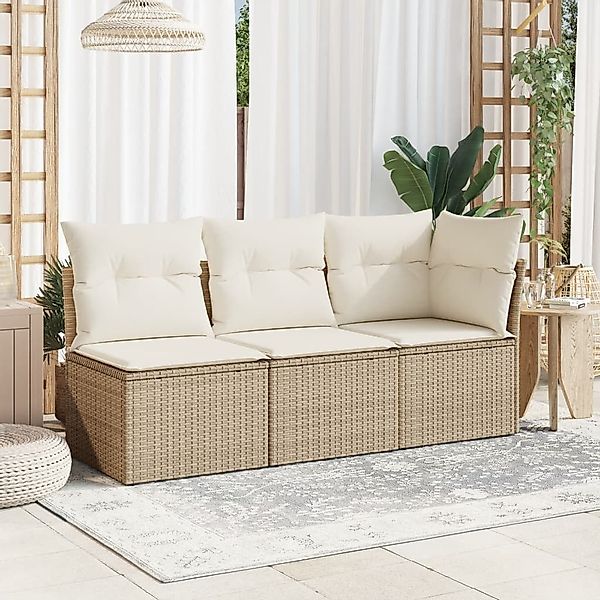 vidaXL Loungesofa Gartensofa ohne Armlehnen mit günstig online kaufen