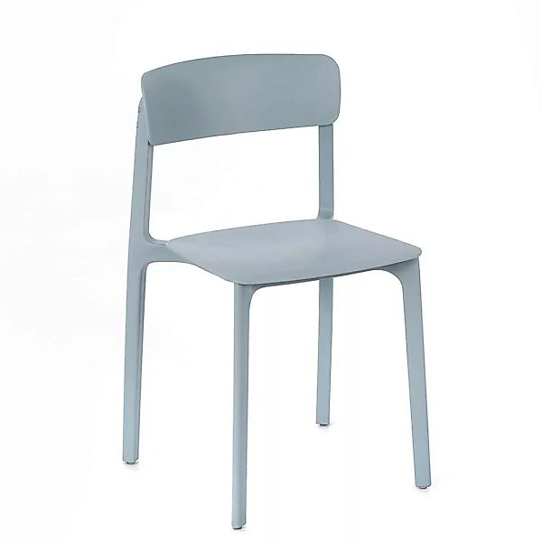 Kunststoff Stühle in Hellblau stapelbar (4er Set) günstig online kaufen