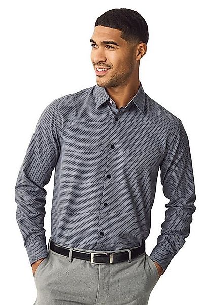 Next Langarmhemd Strukturiertes Langarmhemd im Regular Fit (1-tlg) günstig online kaufen