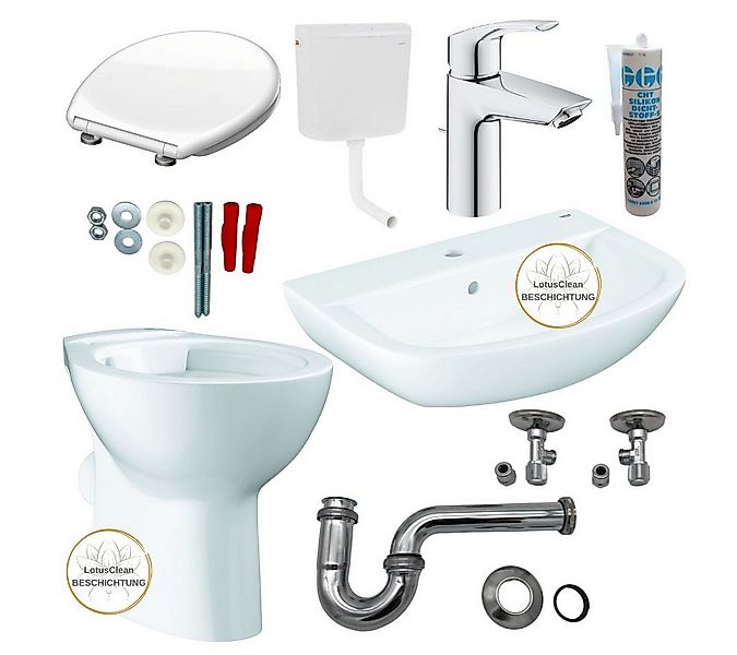 Grohe Tiefspül-WC Stand WC Tiefspüler Spülkasten Waschtisch Armatur, bodens günstig online kaufen