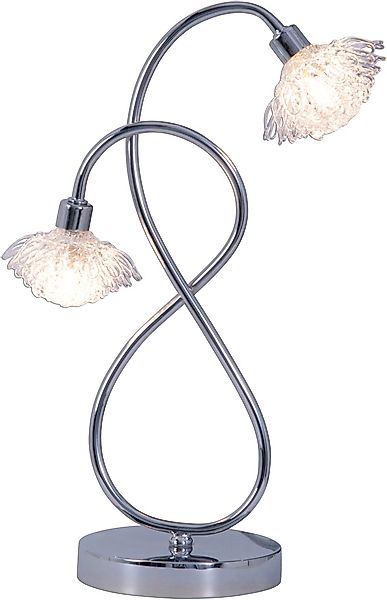 näve LED Tischleuchte »Flower«, 2 flammig, Leuchtmittel G9   LED wechselbar günstig online kaufen