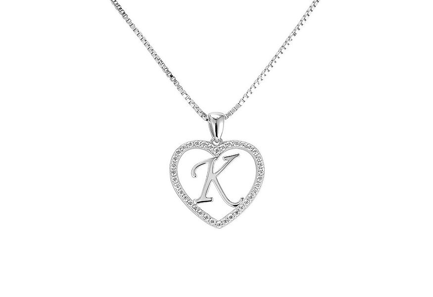 PAVELS Kette mit Anhänger Buchstabenkette Silber, Damen Halskette passend z günstig online kaufen