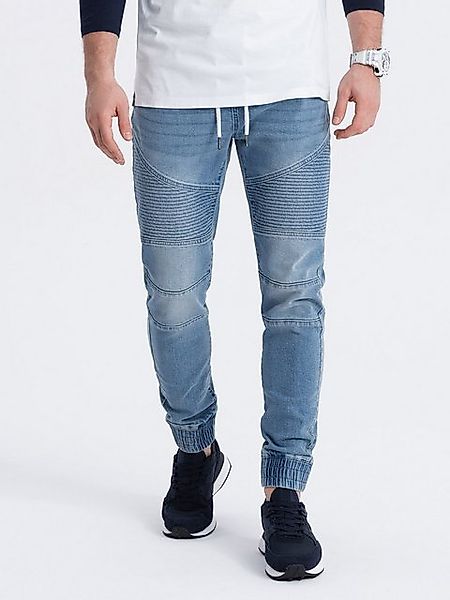 OMBRE Jeggings Herren-Jogginghose aus Denim mit Nähten günstig online kaufen