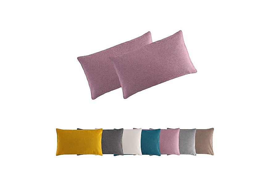 MOON Heimtextilien Kissenhülle 2er Pack Kissenbezug versch. Größen Polyeste günstig online kaufen