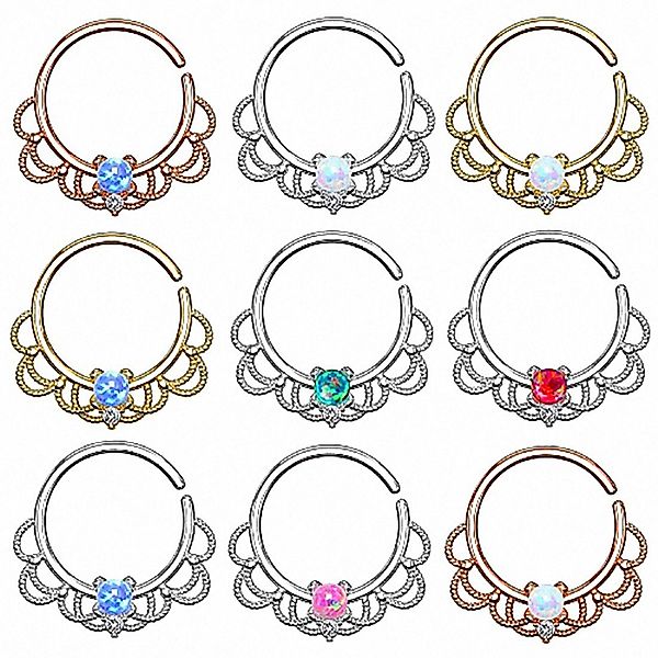 Taffstyle Nasenpiercing Piercing Ring Continuous Tribal günstig online kaufen