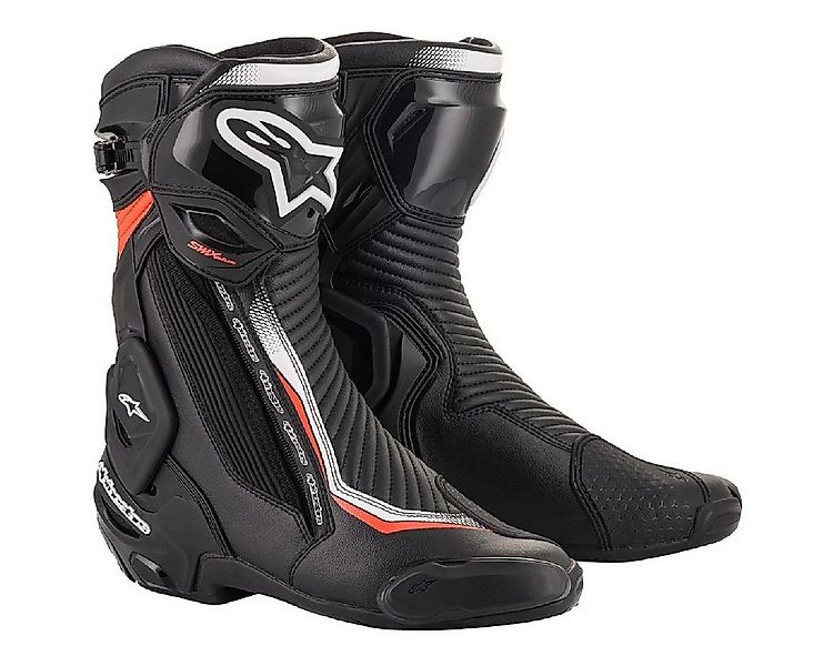 Alpinestars Alpinestars SMX Plus V2 Motorradstiefel Schwarz / Weiß / Fluo-R günstig online kaufen