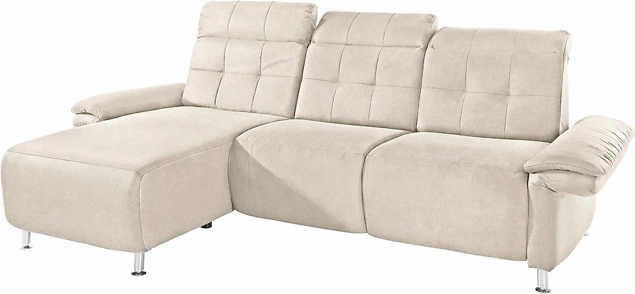Places of Style Ecksofa "Manhattan L-Form", 2 Sitze mit elektrischer Relaxf günstig online kaufen
