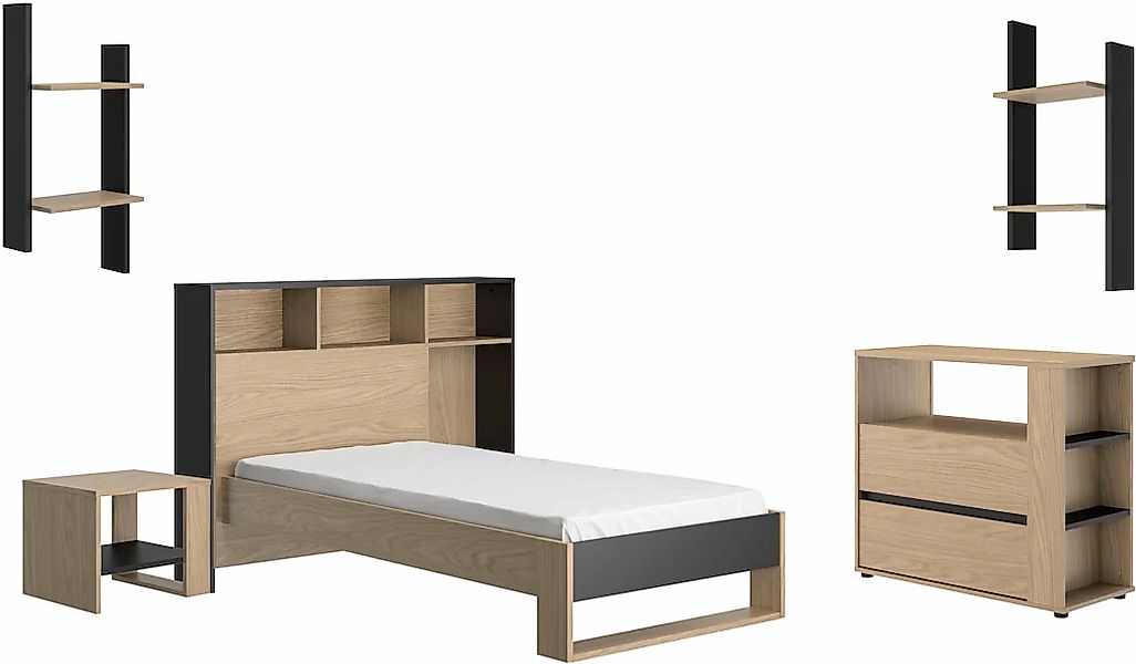 Gami Schlafzimmer-Set "Nael SET N3" Set, 6 Stk. tlg. Elegant Schlafzimmer günstig online kaufen