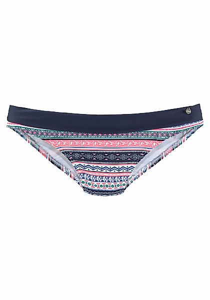 s.Oliver Bikini-Hose "Barcelona" mit Umschlagbund in Kontrastfarbe günstig online kaufen