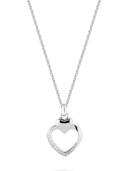 JETTE Silberkette JETTE Damen-Kette 925er Silber, recycelt Zirkonia, HEARTS günstig online kaufen