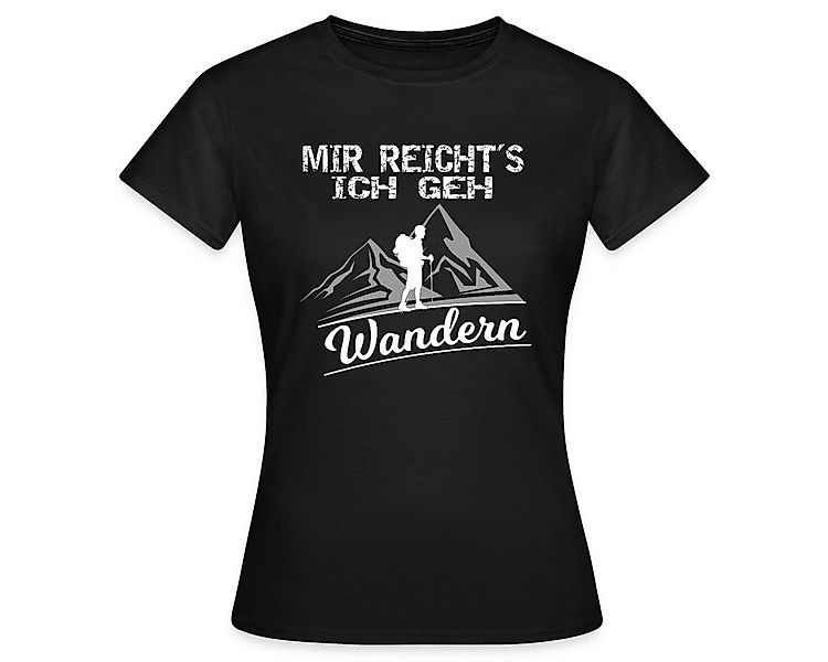 Spreadshirt T-Shirt Mir Reicht's Ich Geh Wandern Spruch Berg Gipfel Frauen günstig online kaufen