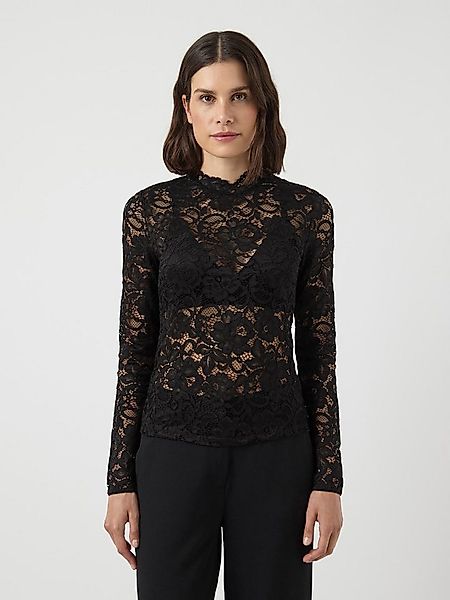 Y.A.S Langarmshirt YASLACEY LS LACE TOP S. NOOS günstig online kaufen