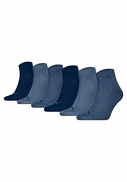PUMA Kurzsocken PUMA UNISEX QUARTER PLAIN 6P ECOM (6-Paar, 6 Paar) mit Ripp günstig online kaufen