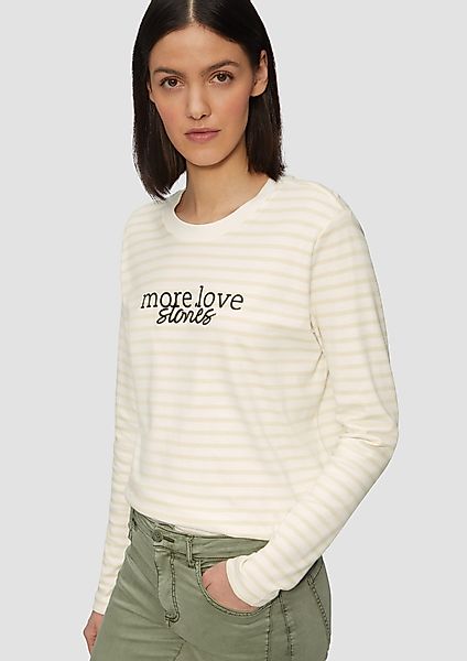 s.Oliver Langarmshirt Gestreiftes Langarmshirt im Relaxed günstig online kaufen