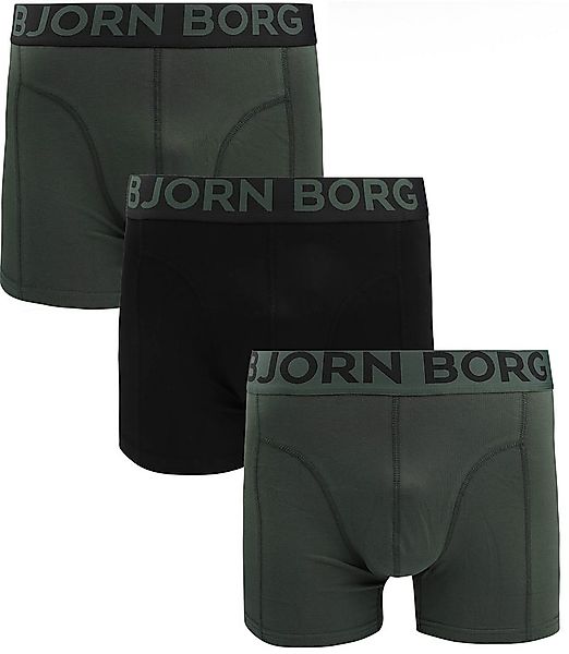 Björn Borg Shorts 3er-Pack Grün - Größe XXL günstig online kaufen