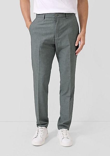 s.Oliver Chinos Anzughose S.OPURE s.O PURE: Anzughose aus gemustertem Stret günstig online kaufen