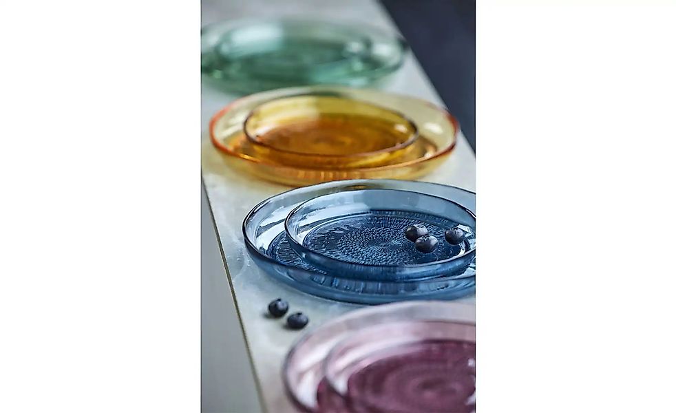 Bitz Speiseteller  Kusintha ¦ grün ¦ Glas ¦ Maße (cm): H: 2,2  Ø: 25 Geschi günstig online kaufen